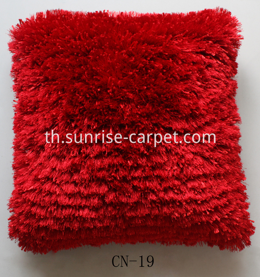 Polyester thick and thin yarn mix Cushion 